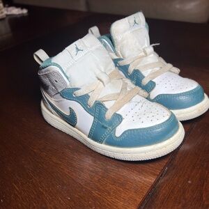 Kids' Teal and White Sneakers no box